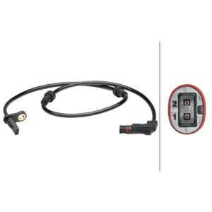 ABS-sensor HELLA 6PU 012 679-351