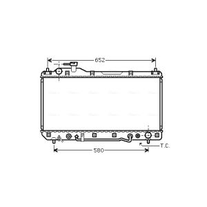 Arrefecedor do motor AVA COOLING TO2298
