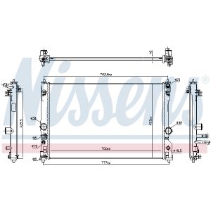 Motorkühler NISSENS 607155