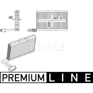 Verdampfer, Klimaanlage MAHLE AE 109 000P