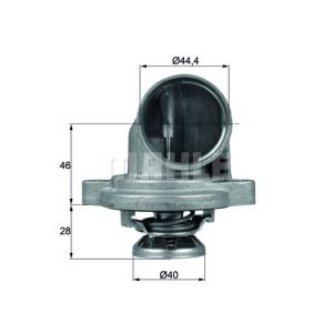 Thermostat, Kühlmittel BEHR MAHLE TI 23 80