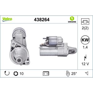 Starter VALEO ORIGINS NEW VALEO 438264