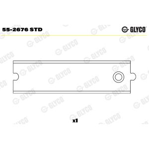 Casquilho de rolamento, biela GLYCO 55-2676 STD