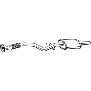 Keskiäänenvaimennin BOSAL 169-077