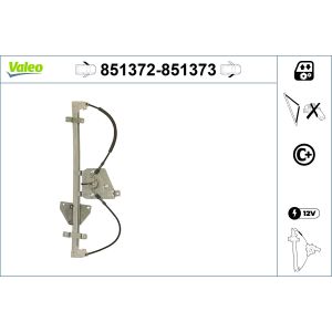 Regulador de janelas VALEO 851373