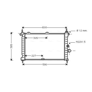 Arrefecedor do motor AVA COOLING OL2266