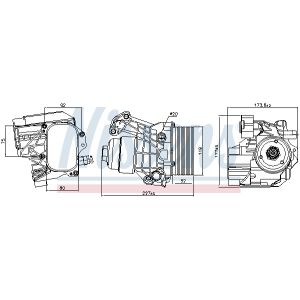 Oliekoeler, motorolie NISSENS 91312