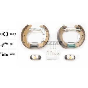 Set di ganasce per freni Kit di ganasce Pro TEXTAR 84061101