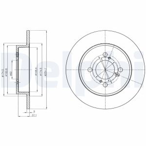 Disco de freno DELPHI BG4345