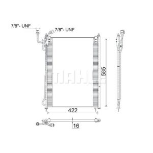 Kondensator, Klimaanlage MAHLE AC 285 000S