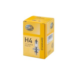 Lâmpada Halogen HELLA H4 Standard 12V, 60/55W, 1 peça