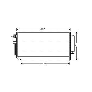 Kondensator, Klimaanlage AVA COOLING SU5060D