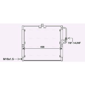 Kondensator, Klimaanlage AVA COOLING MS5709