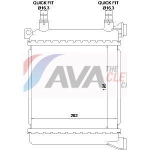 Arrefecedor do motor AVA COOLING BW2656