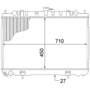 Arrefecedor do motor MAHLE CR 1491 000S