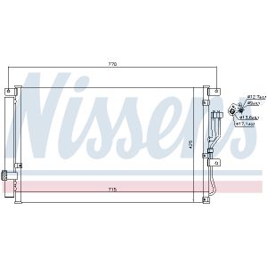 Lauhdutin, ilmastointilaite NISSENS 940211