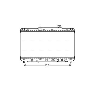 Arrefecedor do motor AVA COOLING TO2186