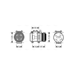 Compressor, ar condicionado AVA COOLING AUAK028