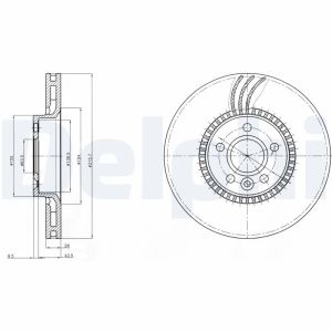 Disco de freno DELPHI BG3784