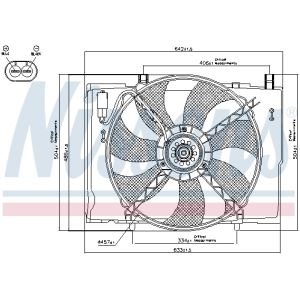 Ventilador, refrigeración de motor NISSENS 85290