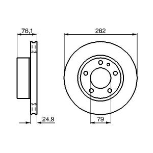 Disco de freno BOSCH 0 986 478 217 vorne, ventilado , altamente carbonizado, 1 Pieza