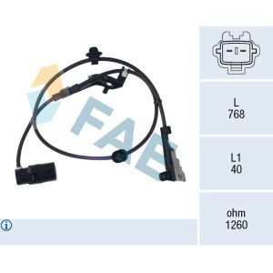 Sensor de velocidad, ABS FAE 78745