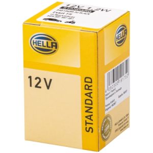 Lâmpada Halogen HELLA T5W Standard 12V, 1,2W, 10 peça