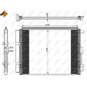 Kondensor, luftkonditionering NRF 350230