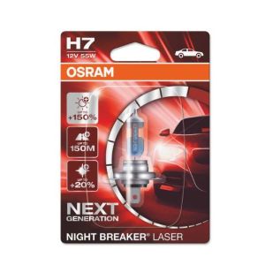 Ampoule, éclairage de virage OSRAM H7 Night Breaker Laser 12V, 55W