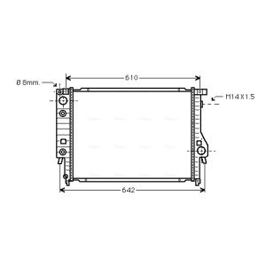 Arrefecedor do motor AVA COOLING BW2048