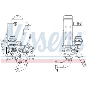 Radiatore, ricircolo gas di scarico NISSENS 989461