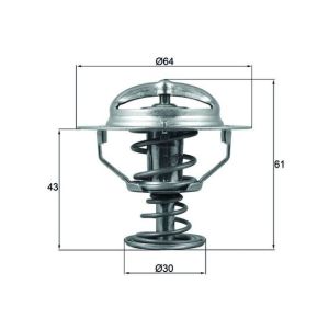 Termostato, refrigerante MAHLE TX 178 78D