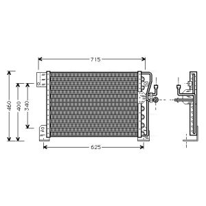 Condenseur (climatisation) AVA COOLING JE5005