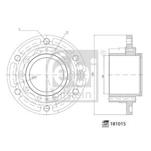 Moyeu de roue FEBI BILSTEIN 181015