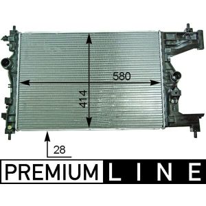 Arrefecedor do motor MAHLE CR 2114 000P