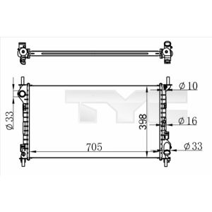 Arrefecedor do motor TYC 710-0068-R