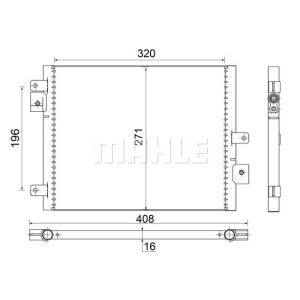 Kondensator, Klimaanlage MAHLE AC 354 000S