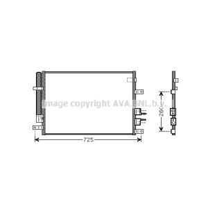 Condensador, aire acondicionado AVA COOLING ALA5097D AVA