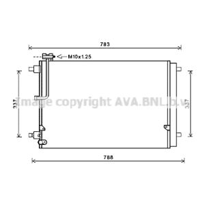 Condensator, airconditioning AVA COOLING AI5389D