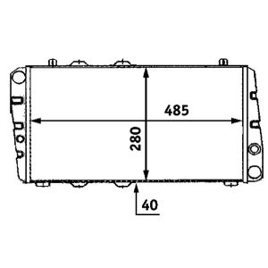 Arrefecedor do motor MAHLE CR 453 000S