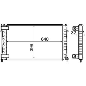 Arrefecedor do motor MAHLE CR 803 000S