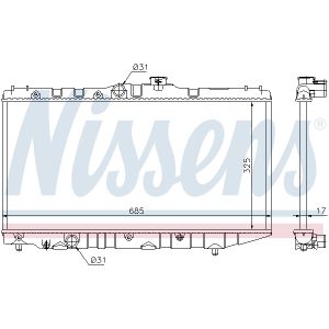 Kühler, Motorkühlung NISSENS 64718