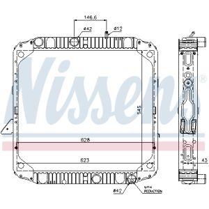 Kühler, Motorkühlung NISSENS 62563