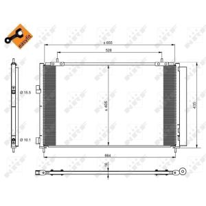 Condensatore, climatizzatore EASY FIT NRF 350222