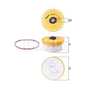 Brandstoffilter KNECHT KX 479D