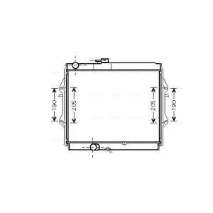 Motorkühler AVA COOLING TOA2492