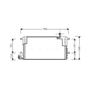 Condenseur, climatisation AVA COOLING VN5161 AVA