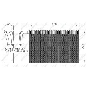 Verdampfer, Klimaanlage NRF 36146