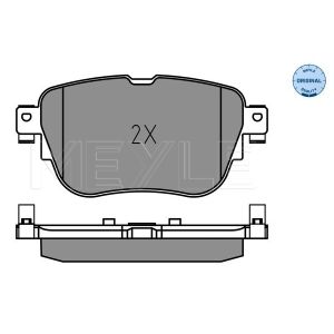 Kit Pastiglie Freno A Disco Posteriori MEYLE - Per Renault Laguna III, Citroën C5 III E Altri - Larghezza 123mm, Altezza 51,9mm, Spessore 16,1mm - Con Molla E Lamierino Anticigolio