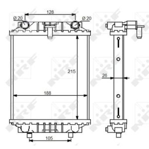 Kühler, Motorkühlung NRF 59125